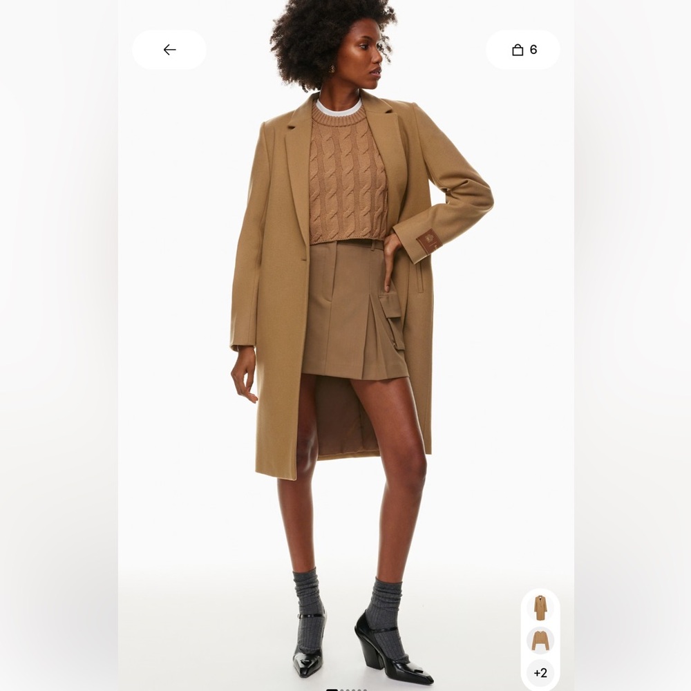 NWT! Aritzia Babaton Stedman Gold Camel Coat